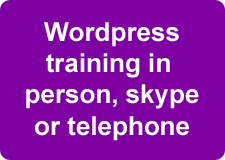 totosites wordpress training in person, skype or telephone
